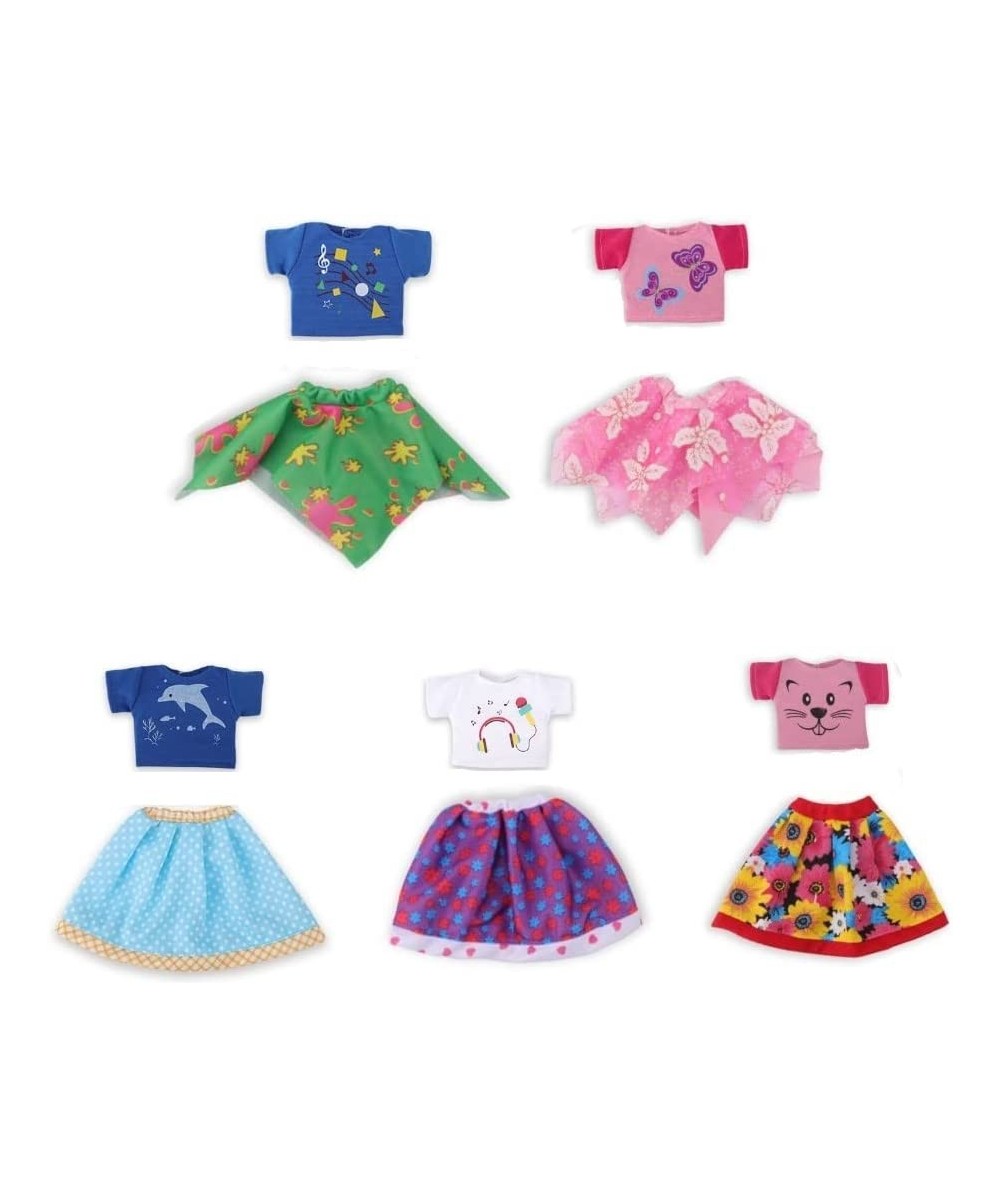 Set of 5 Color-Topic Doll Clothes for 14.5 Inch American Girl Wellie Wishers Dolls (Purple Yellow Blue Pink Green) $27.16 Dol...