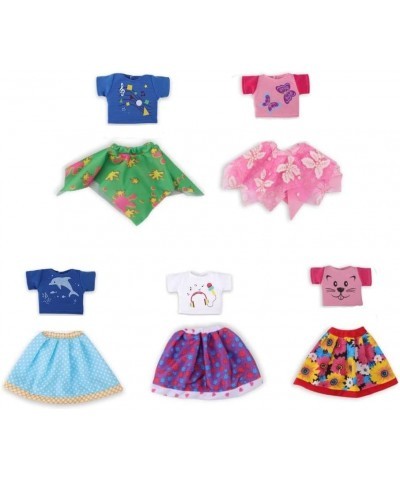 Set of 5 Color-Topic Doll Clothes for 14.5 Inch American Girl Wellie Wishers Dolls (Purple Yellow Blue Pink Green) $27.16 Dol...