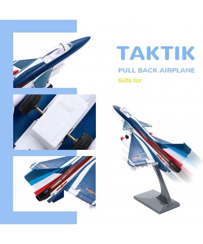 Metal Airplane Model Kit Blue Stealth Bombers and Fighter Planes Pull Back Aircraft Real Jet Sound Plane Models Toys for Boys...