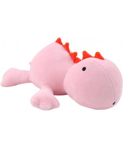 3lbs Weighted Dinosaur Plush 24In Soft Cute Pink Weighted Stuffed Animals Dinosaur Throw Pillow Plush Toy for Kids Boys Girls...