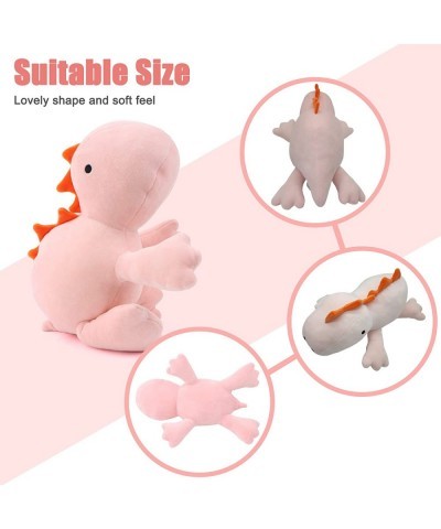 3lbs Weighted Dinosaur Plush 24In Soft Cute Pink Weighted Stuffed Animals Dinosaur Throw Pillow Plush Toy for Kids Boys Girls...