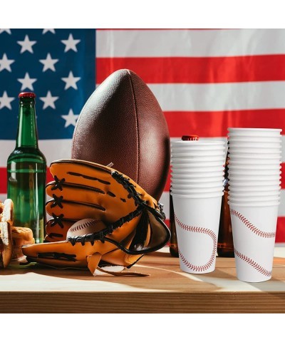 36 Packs Baseball Party Cups 16 Ounces Baseball Drinking Cups Disposable Birthday Cup Baseball Themed Party Supplies for Base...