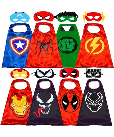 Superhero Capes and Masks for Kids Halloween Cosplay Double Side Capes Superhero Toy Kids Best Gifts Yellow $35.83 Kids' Cost...