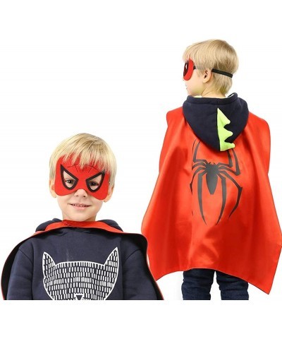 Superhero Capes and Masks for Kids Halloween Cosplay Double Side Capes Superhero Toy Kids Best Gifts Yellow $35.83 Kids' Cost...