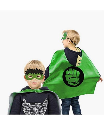 Superhero Capes and Masks for Kids Halloween Cosplay Double Side Capes Superhero Toy Kids Best Gifts Yellow $35.83 Kids' Cost...