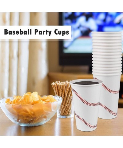 36 Packs Baseball Party Cups 16 Ounces Baseball Drinking Cups Disposable Birthday Cup Baseball Themed Party Supplies for Base...