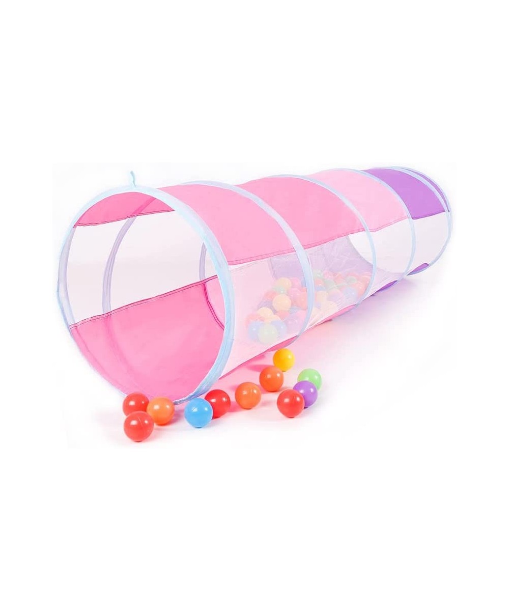 Kids Play Tunnel for Toddlers Crawling Tunnel for Girls Boys Cat or Dogs Indoor and Outdoor Babies Pop Up Toys Tent 5-ft (Pur...