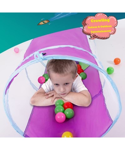 Kids Play Tunnel for Toddlers Crawling Tunnel for Girls Boys Cat or Dogs Indoor and Outdoor Babies Pop Up Toys Tent 5-ft (Pur...