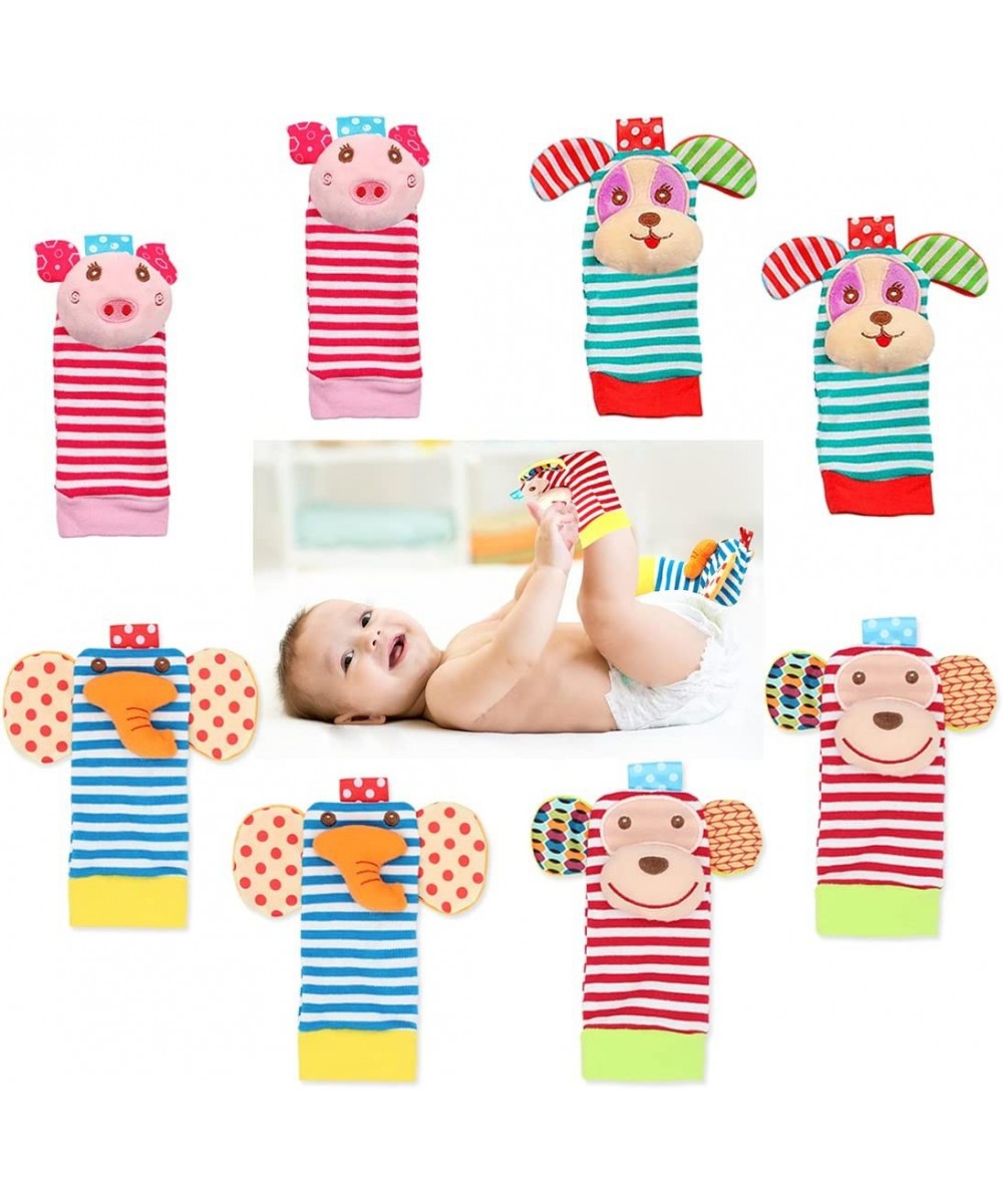 Baby Infant Rattle Socks Toys Sock rattles for Babies 0-24 Months Baby Animal Foot Finder Learning Toy (Cotton B) $27.57 Baby...