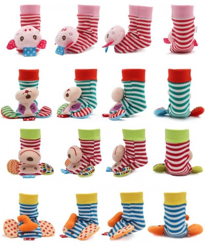 Baby Infant Rattle Socks Toys Sock rattles for Babies 0-24 Months Baby Animal Foot Finder Learning Toy (Cotton B) $27.57 Baby...