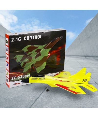 Rc Airplanes Remote Control Airplanes Glider 2.4 GHZ 2 Channels RC Plane Easy to Fly Yellow Remote Control Fighter Epp Foam R...