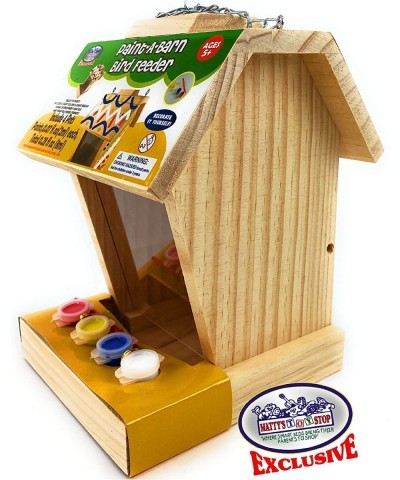 Paint Your Own Deluxe Large 9" Wooden Bird Feeder (Includes 4 Paints & 1 Brush) $43.90 Craft Kits