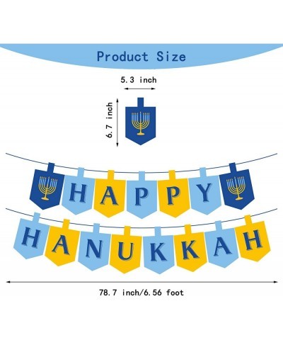 Hanukkah Banner with Candlestick for Party Decorations Party Supplies $19.86 Kids' Party Decorations