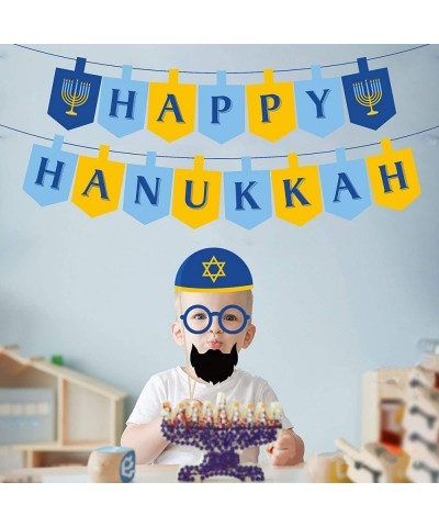 Hanukkah Banner with Candlestick for Party Decorations Party Supplies $19.86 Kids' Party Decorations