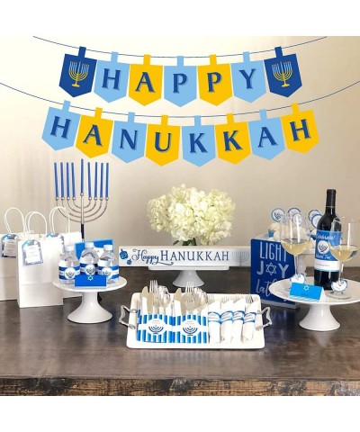 Hanukkah Banner with Candlestick for Party Decorations Party Supplies $19.86 Kids' Party Decorations