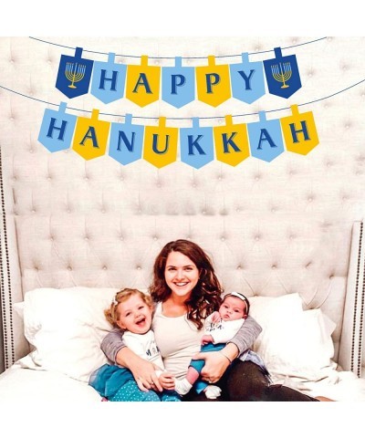 Hanukkah Banner with Candlestick for Party Decorations Party Supplies $19.86 Kids' Party Decorations