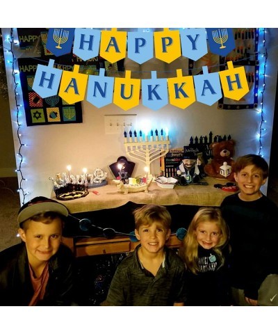 Hanukkah Banner with Candlestick for Party Decorations Party Supplies $19.86 Kids' Party Decorations