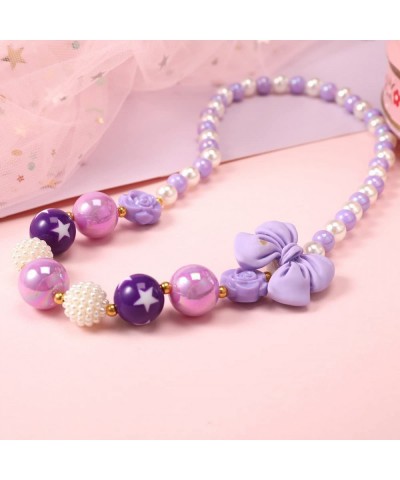 Kids Beaded Necklace and Bracelet 3 Sets Little Girls Jewelry In Box Favors Bags For Kids $20.66 Kids' Dress-Up Accessories