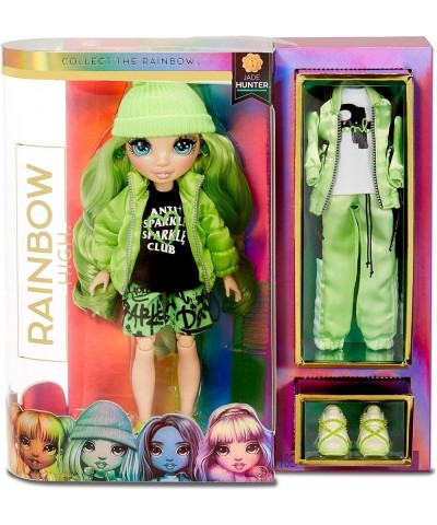 Rainbow Surprise Jade Hunter - Green Clothes Fashion Doll with 2 Complete Mix & Match Outfits and Accessories Toys for Kids 4...