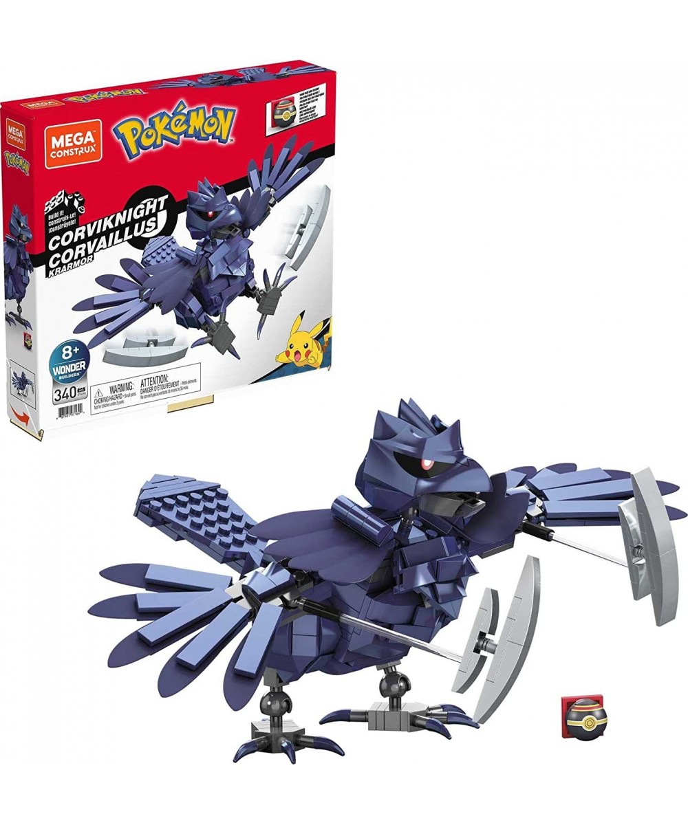 Pokémon Corviknight building set with 340 compatible bricks and pieces and Poké Ball toy gift set $39.72 Toy Building Sets