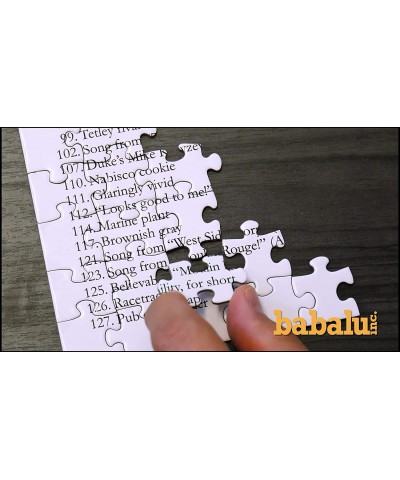 Movie Song Trivia Crossword Jigsaw Puzzle | 2 in 1 Fun Puzzle for Movie Buffs Families $47.47 Jigsaw Puzzles