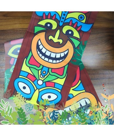 Hawaiian Luau Party Decoration Supplies Tiki Totem Door Banner Sign for Aloha Hawaii Luau Tropical Moana Birthday Party Decor...