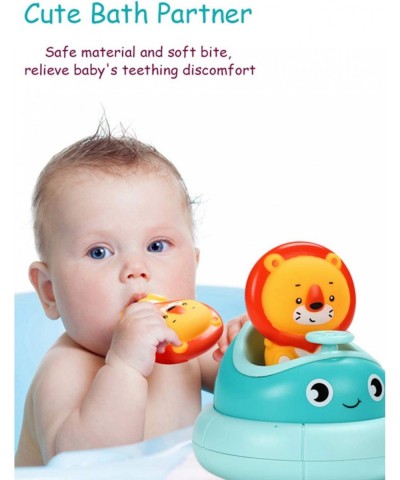 Baby Bath Toys Automatic Spray Water Baby Toys for Toddlers 1-3 Lion Shower Bathtub Toys with Spinning Boat for Infants Kids ...