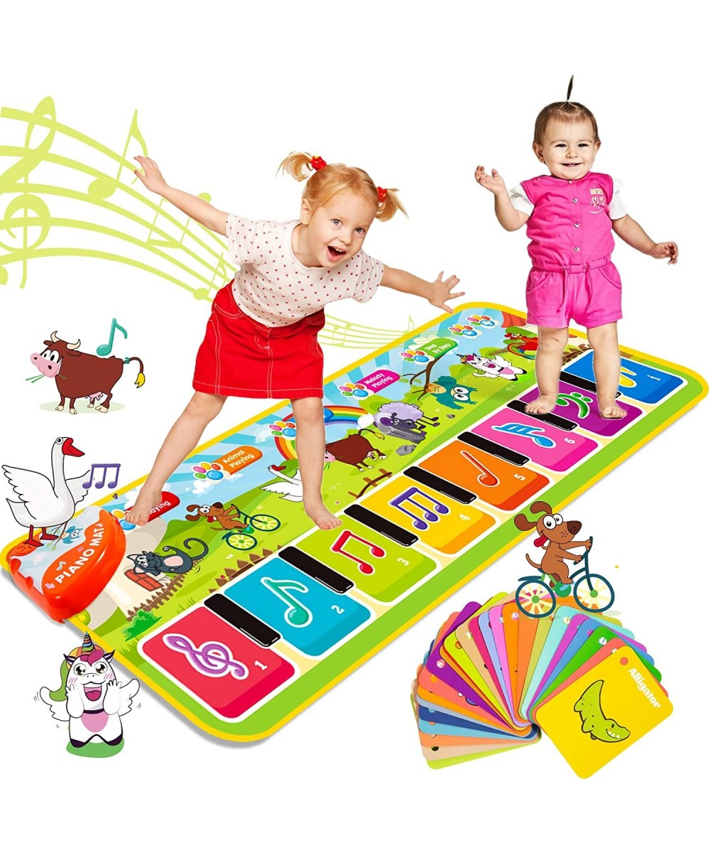 Floor Kids Piano Mat Floor Musical Mats with 8 Keys 24 Melodies Sounds 5 Animal Sounds Dance Mat Early Educational Toys Birth...