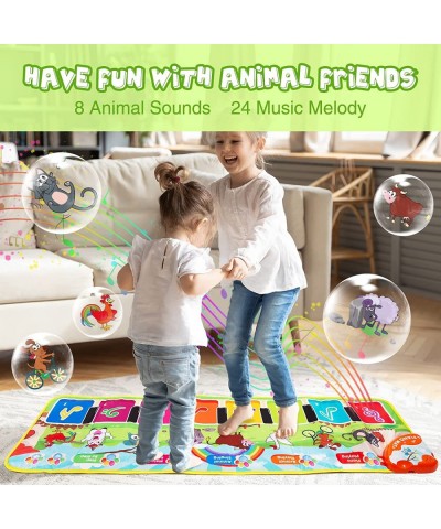 Floor Kids Piano Mat Floor Musical Mats with 8 Keys 24 Melodies Sounds 5 Animal Sounds Dance Mat Early Educational Toys Birth...