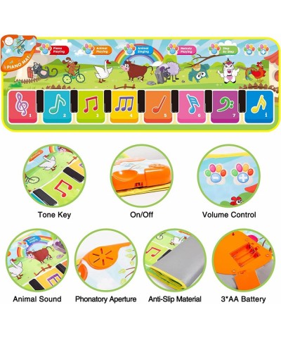 Floor Kids Piano Mat Floor Musical Mats with 8 Keys 24 Melodies Sounds 5 Animal Sounds Dance Mat Early Educational Toys Birth...