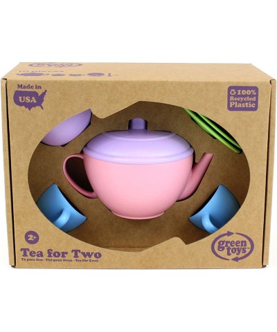 Tea for Two - 10 Piece Pretend Play Motor Skills Language & Communication Kids Role Play Toy. No BPA phthalates PVC. Dishwash...