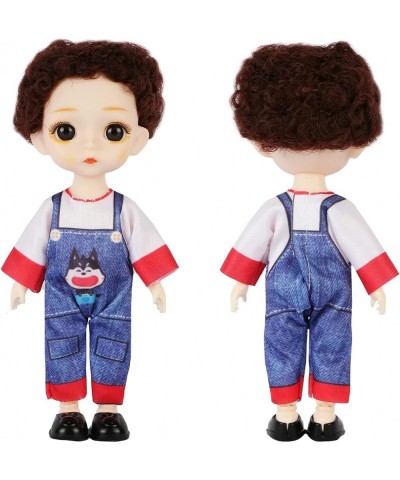 14 Pieces 5 Inch Dolls Mini Doll Set Include 1 Piece Boy Dolls 1 Piece Girl Dolls 10 Sets Handmade Doll Clothes 2 Pairs of Do...