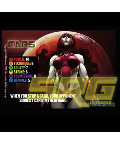   Supershow Cosmic Crusader: Mars - Wrestling Card and Dice Game. SRG Structure Deck. Ages 12+ 2-6 Players 10 Min Game Play (...