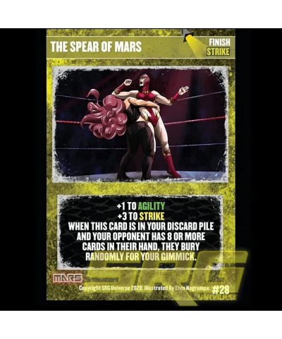   Supershow Cosmic Crusader: Mars - Wrestling Card and Dice Game. SRG Structure Deck. Ages 12+ 2-6 Players 10 Min Game Play (...