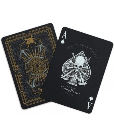 Gents of Fortune Playing Cards Black Flag Edition Waterproof Gent Supply $25.52 Card Games