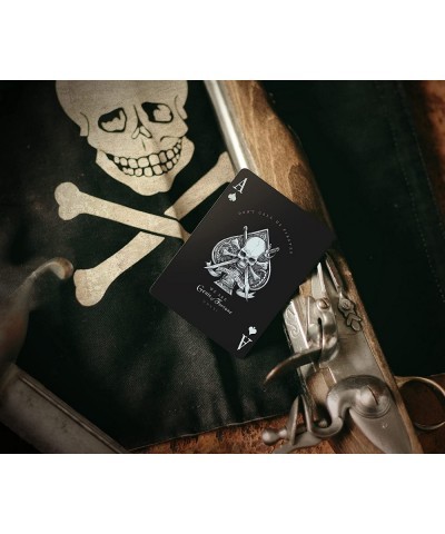 Gents of Fortune Playing Cards Black Flag Edition Waterproof Gent Supply $25.52 Card Games