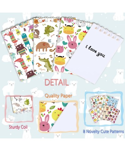 24 Pieces Novelty Cute Animal Mini Notebooks (2.36 x 3.94"）Themed Party Favor Cool Animal Notepads Spiral Pocket Notebooks Bi...