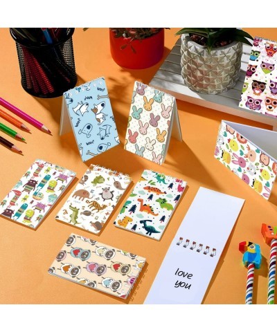 24 Pieces Novelty Cute Animal Mini Notebooks (2.36 x 3.94"）Themed Party Favor Cool Animal Notepads Spiral Pocket Notebooks Bi...