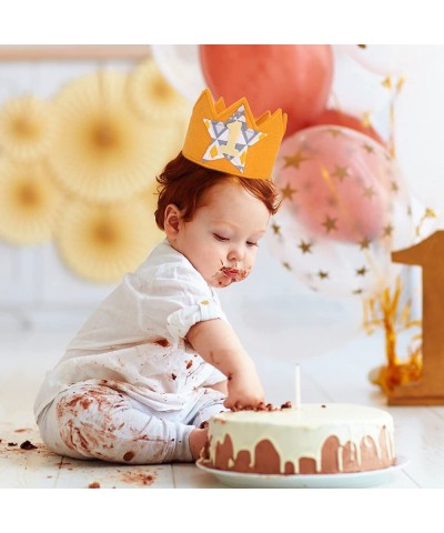 1st Birthday Felt Crown - Happy First Birthday Hat Birthday Photo Props Birthday Party Decorations $18.75 Kids' Party Hats