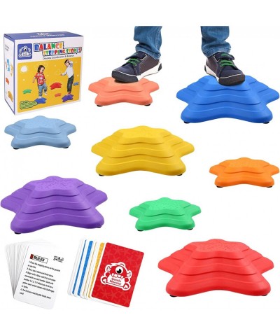 Stepping Stones for Kids Set of 11 pcs (8 pcs Available) for Balance with Non-Slip Bottom - Exercise Coordination and Stabili...