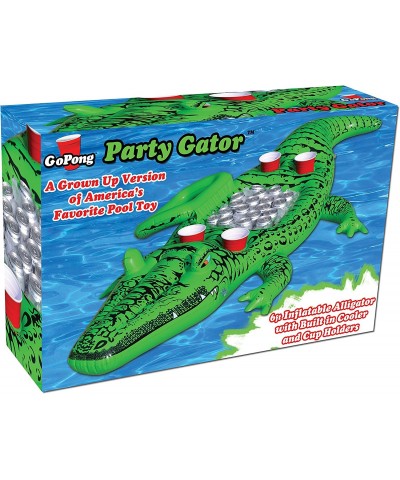 GoPong Giant Party Gator Floating Alligator with Cooler and Cup Holders Over 6' Long $43.05 Swimming Pool & Outdoor Water Toys