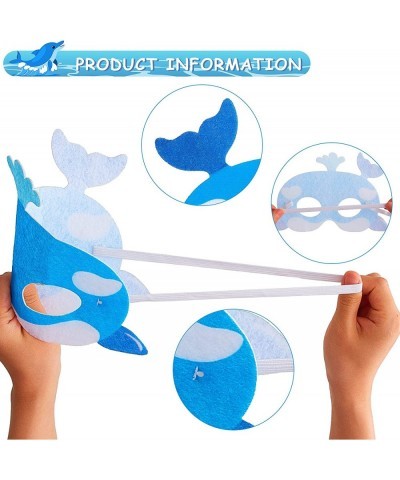 Ocean Animals Felt Masks Sea Animal Masks for Under The Ocean Themed Birthday Halloween Dress Up Costume Party Supplies (18 P...