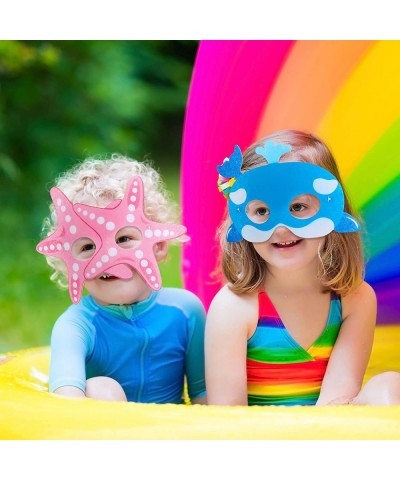 Ocean Animals Felt Masks Sea Animal Masks for Under The Ocean Themed Birthday Halloween Dress Up Costume Party Supplies (18 P...