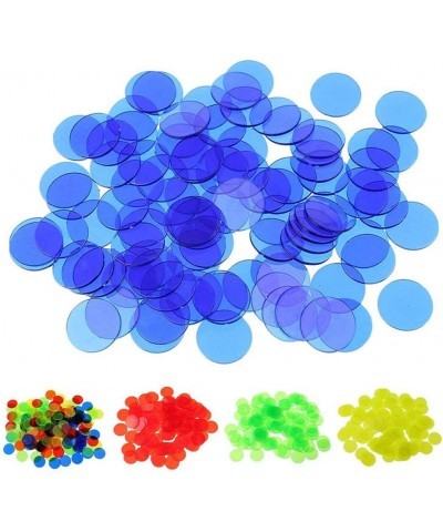 300pcs Plastic Tokens pro Count Bingo Chips Markers for Bingo Game Cards Game Accessories (Blue + red + Yellow + Green + Purp...