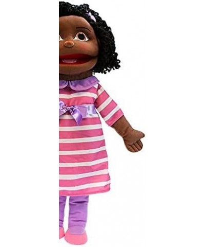 Medium Sized Puppet Buddies Girl Hand Puppet - Dark Skin Tone $74.18 Hand Puppets