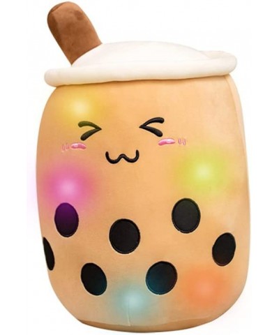 Light up Boba Stuffed Plush Bubble Tea Pillow with LED Colorful Night Lights Glowing Super Soft-Brown 13.7'' $41.33 Stuffed A...