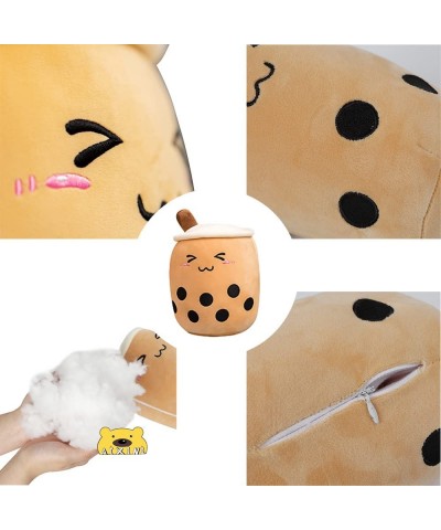 Light up Boba Stuffed Plush Bubble Tea Pillow with LED Colorful Night Lights Glowing Super Soft-Brown 13.7'' $41.33 Stuffed A...