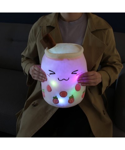 Light up Boba Stuffed Plush Bubble Tea Pillow with LED Colorful Night Lights Glowing Super Soft-Brown 13.7'' $41.33 Stuffed A...