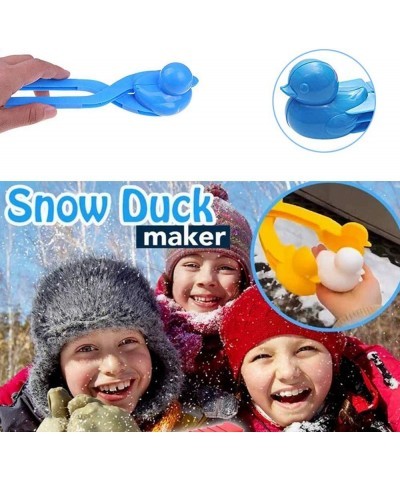 4PCS Duck Shape Snowball Maker Upgrade Thicken Snowball Maker Clip Set for Kids Outdoor Play Snow Clip Toys Sand Mold Tool (R...