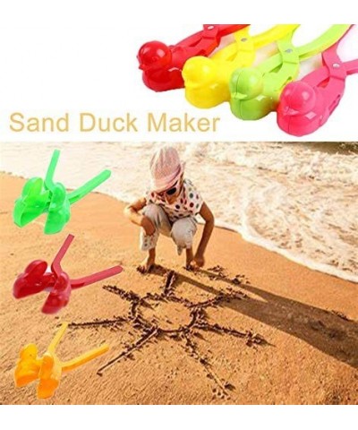 4PCS Duck Shape Snowball Maker Upgrade Thicken Snowball Maker Clip Set for Kids Outdoor Play Snow Clip Toys Sand Mold Tool (R...